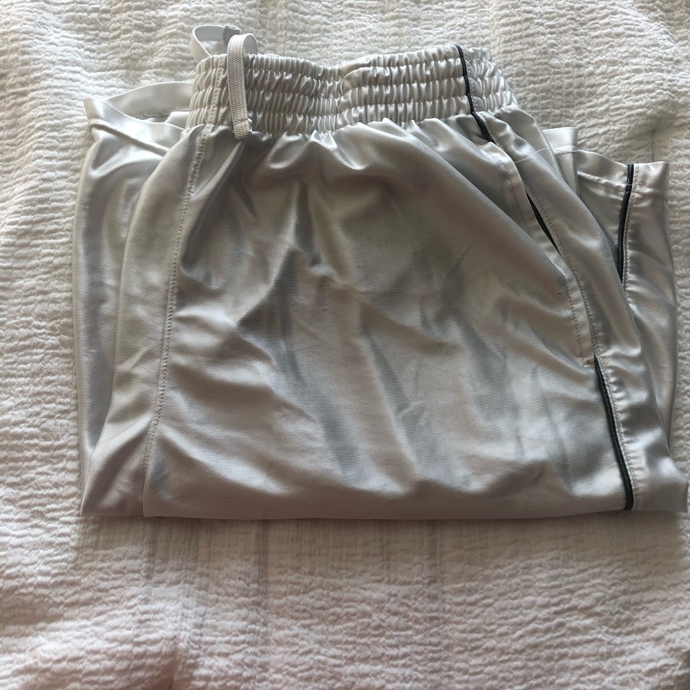 White basketball shorts